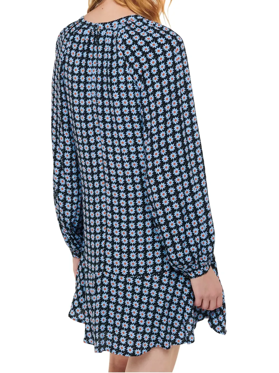 Floral Dot Flippy Mini Dress-