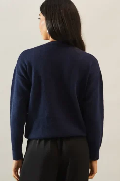 Floral Embellished Shoulder Design Jumper