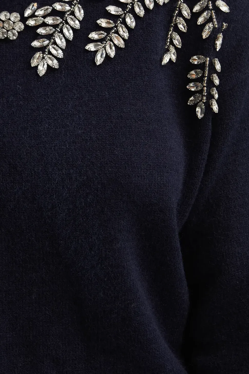 Floral Embellished Shoulder Design Jumper