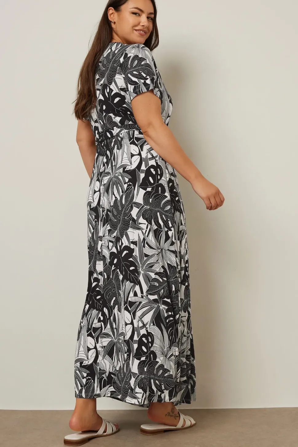 Floral Front Tie Maxi Dress
