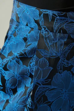 Floral Jacquard Tapered Trouser