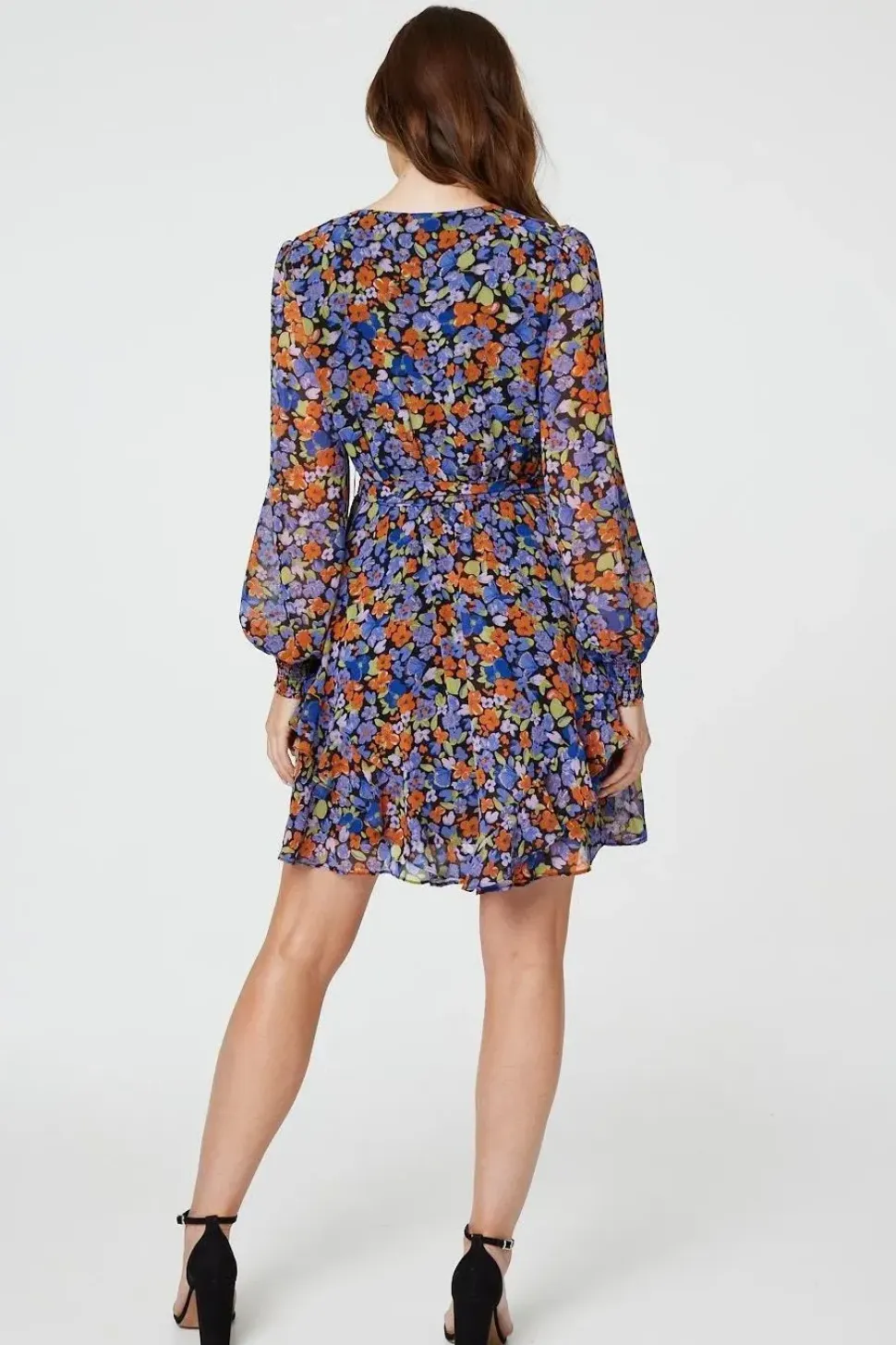 Floral Layered Hem Short Dress
