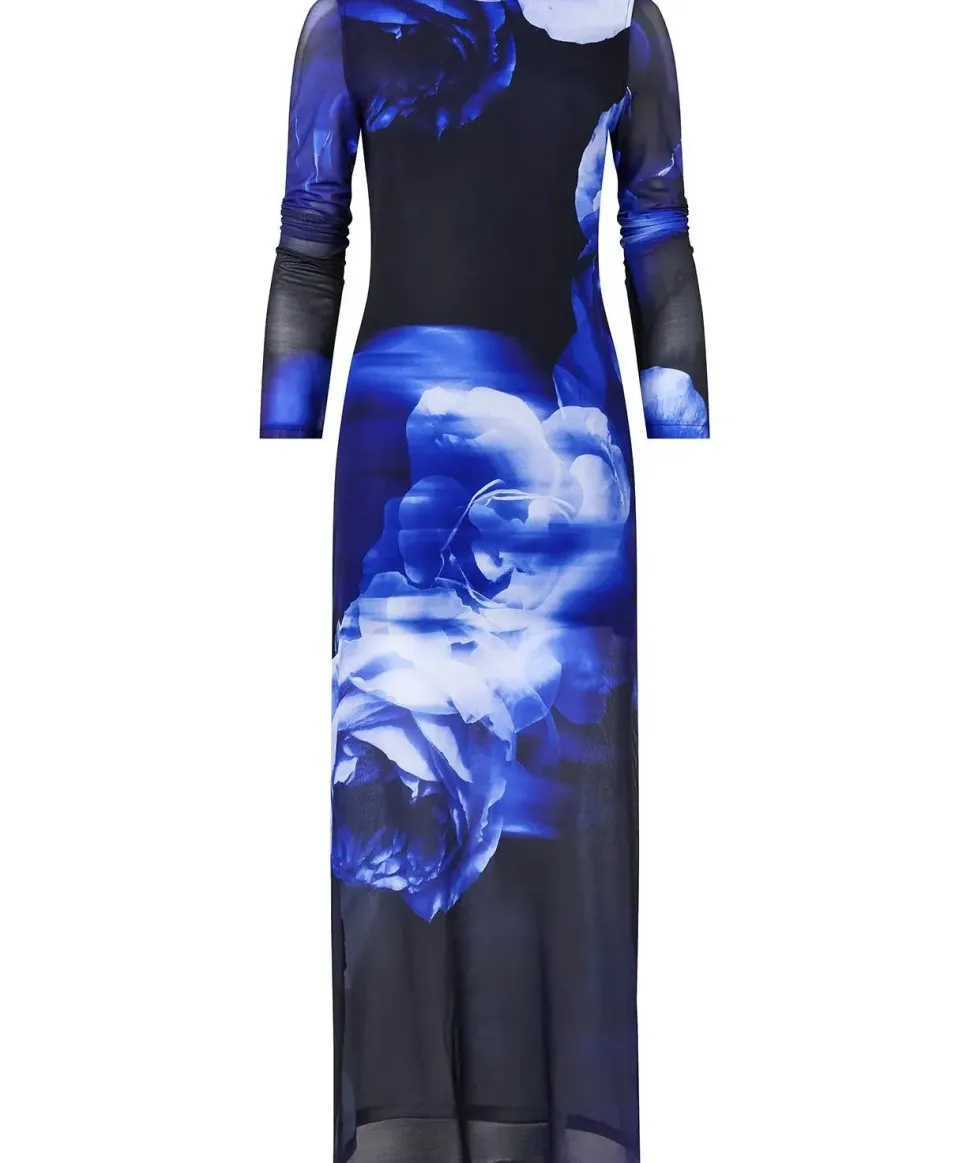 Floral Mesh Bodycon Dress