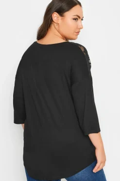 Floral Mesh Detail Top