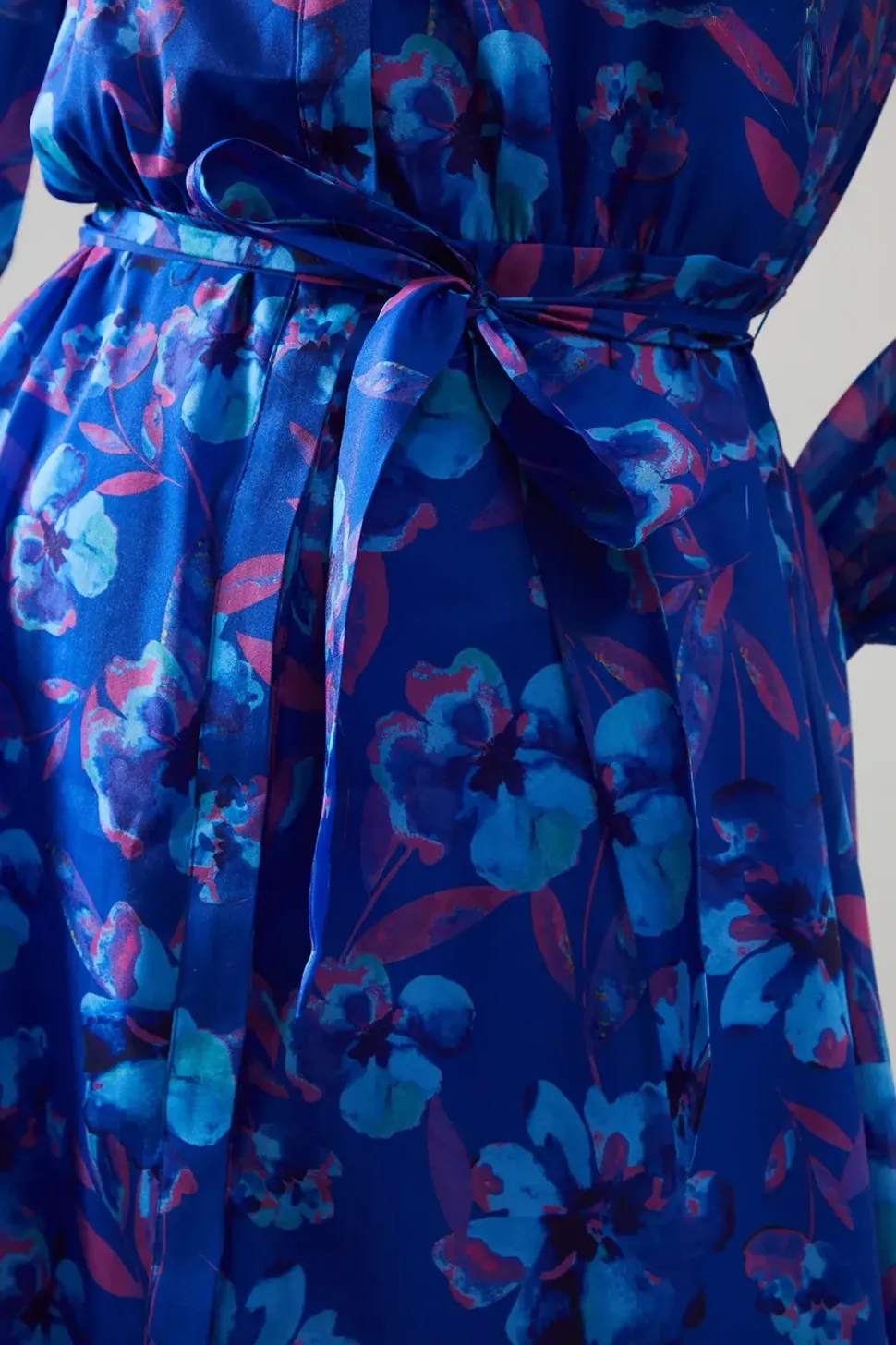 Floral Organza Shirt Midi Dress