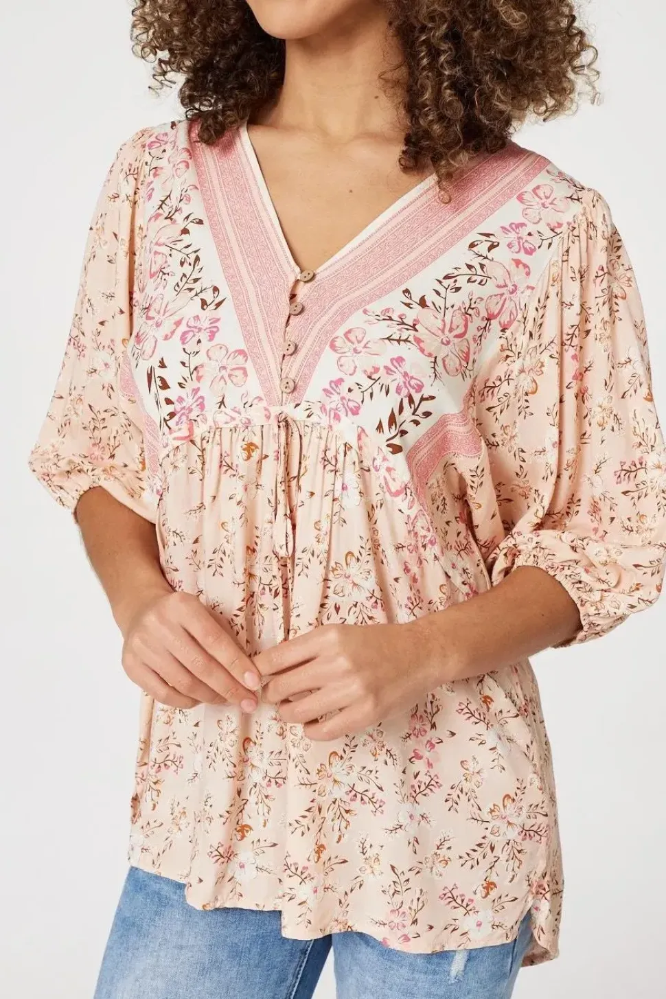 Floral Oversized Blouse Top