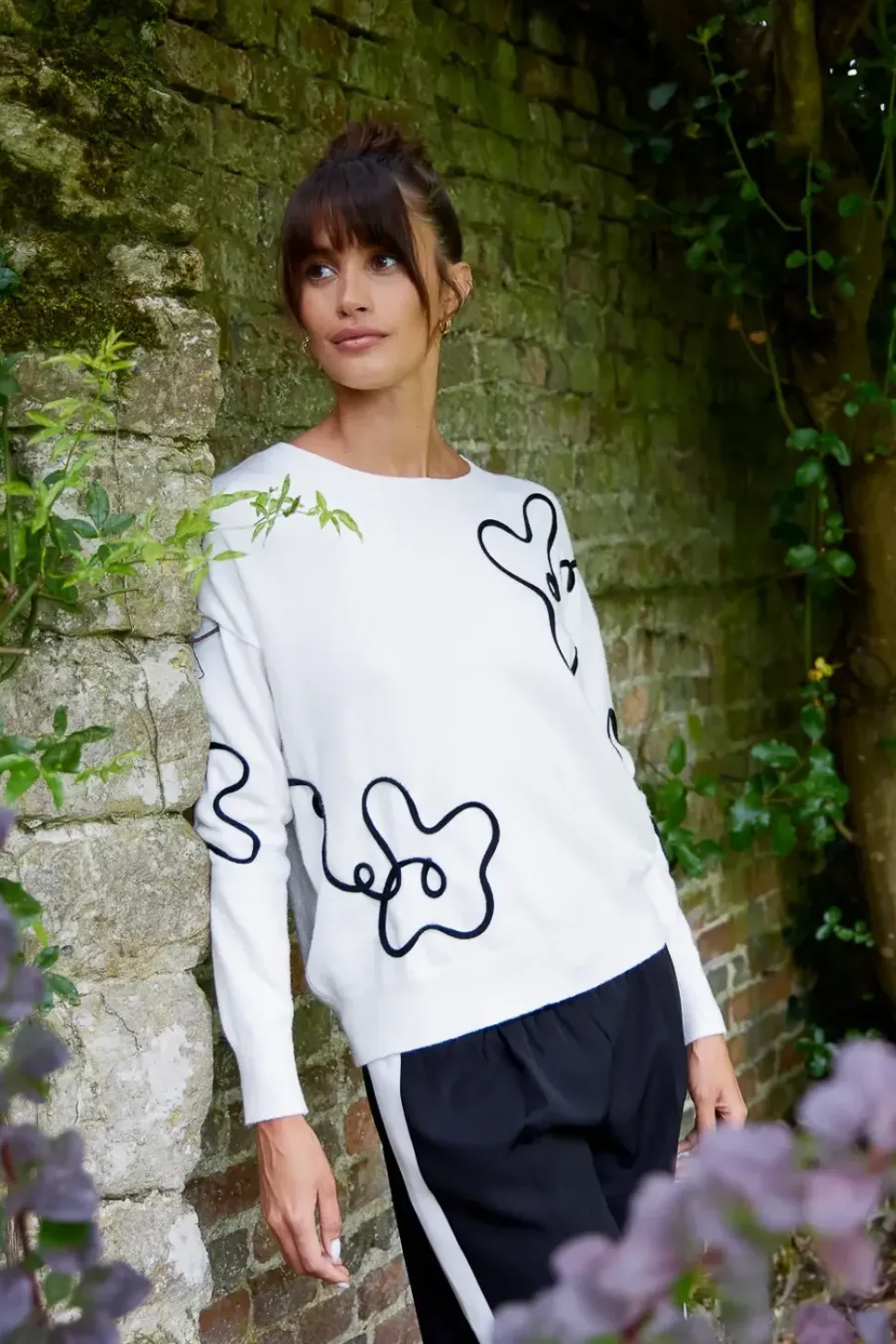 Floral Pattern Sweater