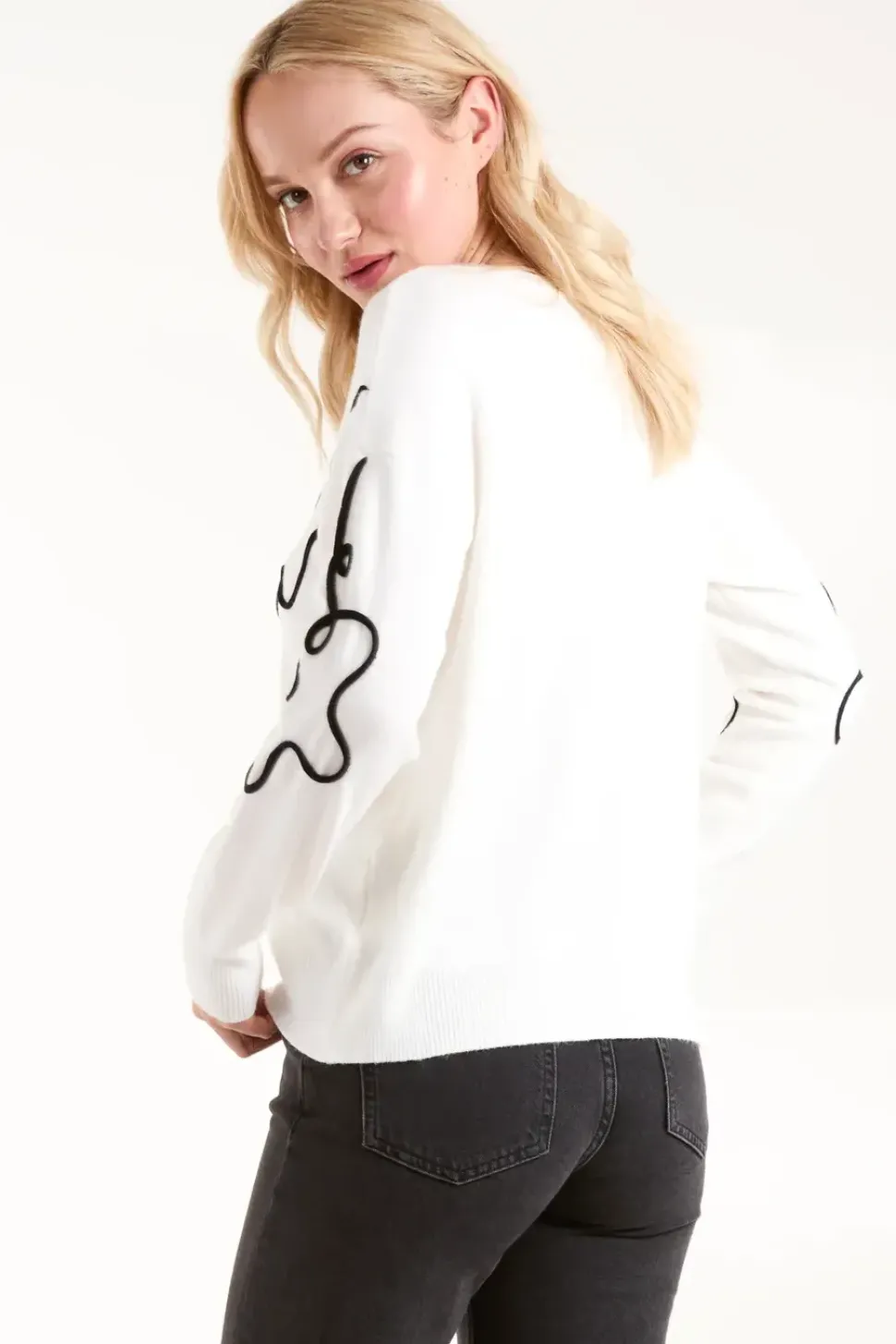 Floral Pattern Sweater