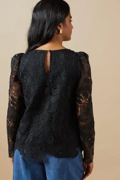 Floral Premium Lace Longsleeve Top