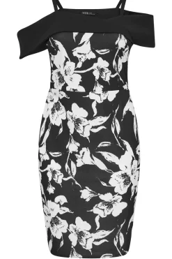 Floral Print Bardot Shift Dress