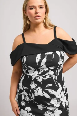 Floral Print Bardot Shift Dress