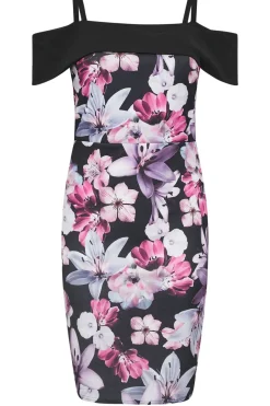 Floral Print Bardot Shift Dress