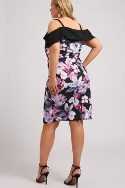Floral Print Bardot Shift Dress