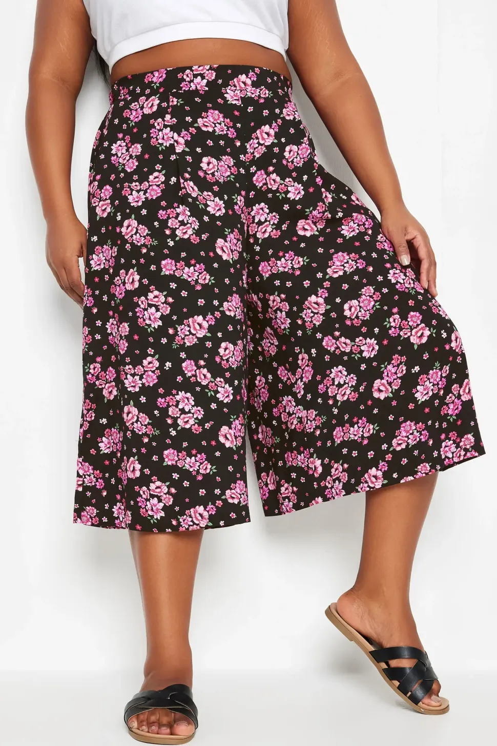 Floral Print Culottes