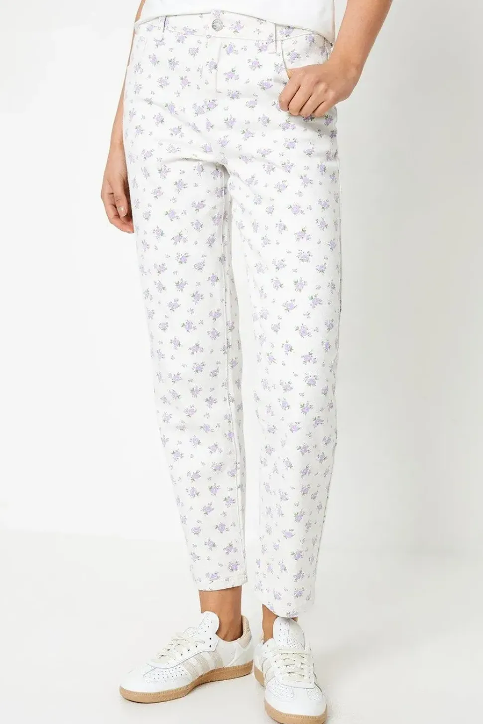 Floral Print Denim Jean