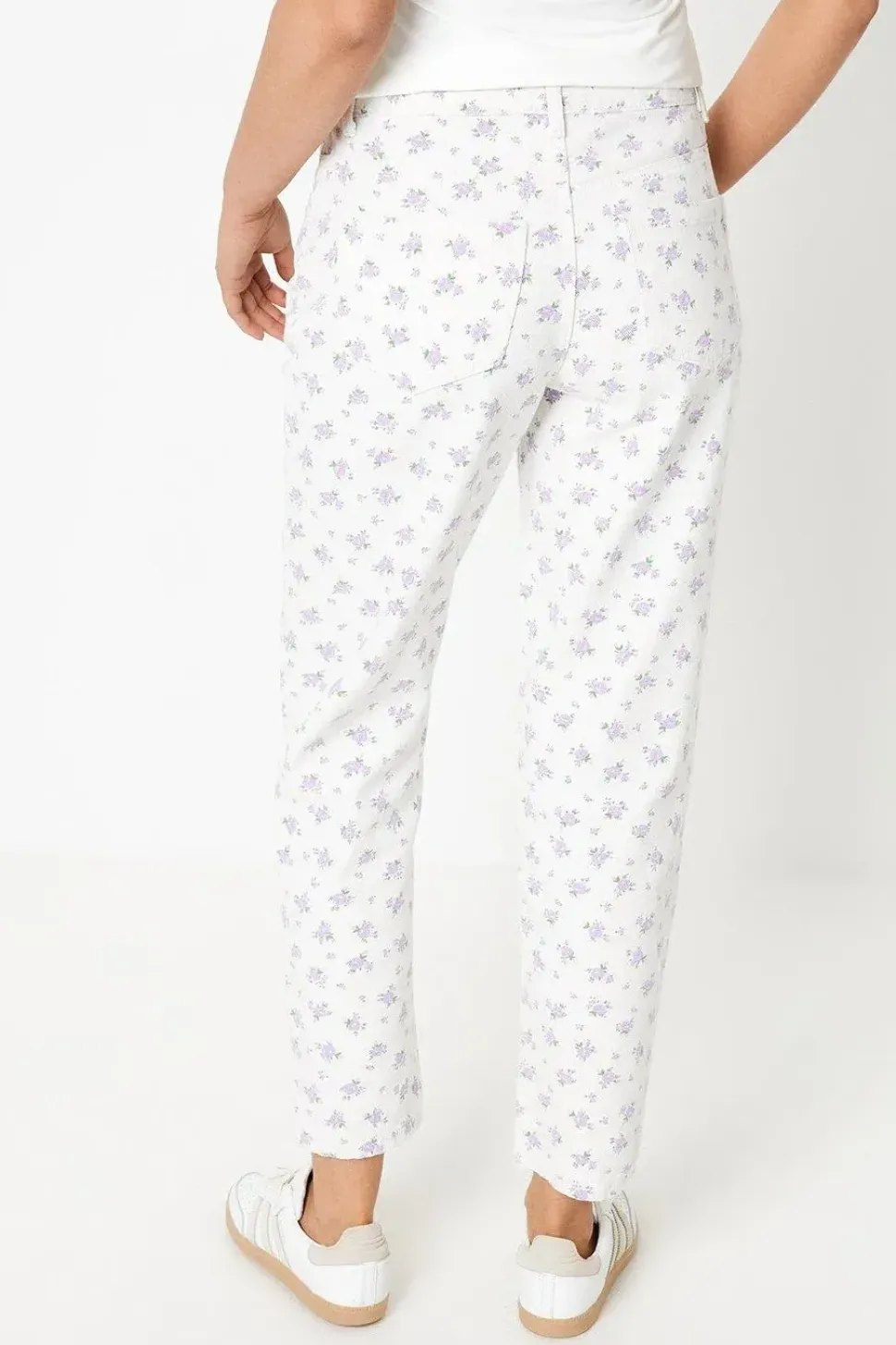 Floral Print Denim Jean