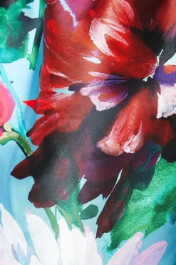 Floral Print Full Midi Skirt