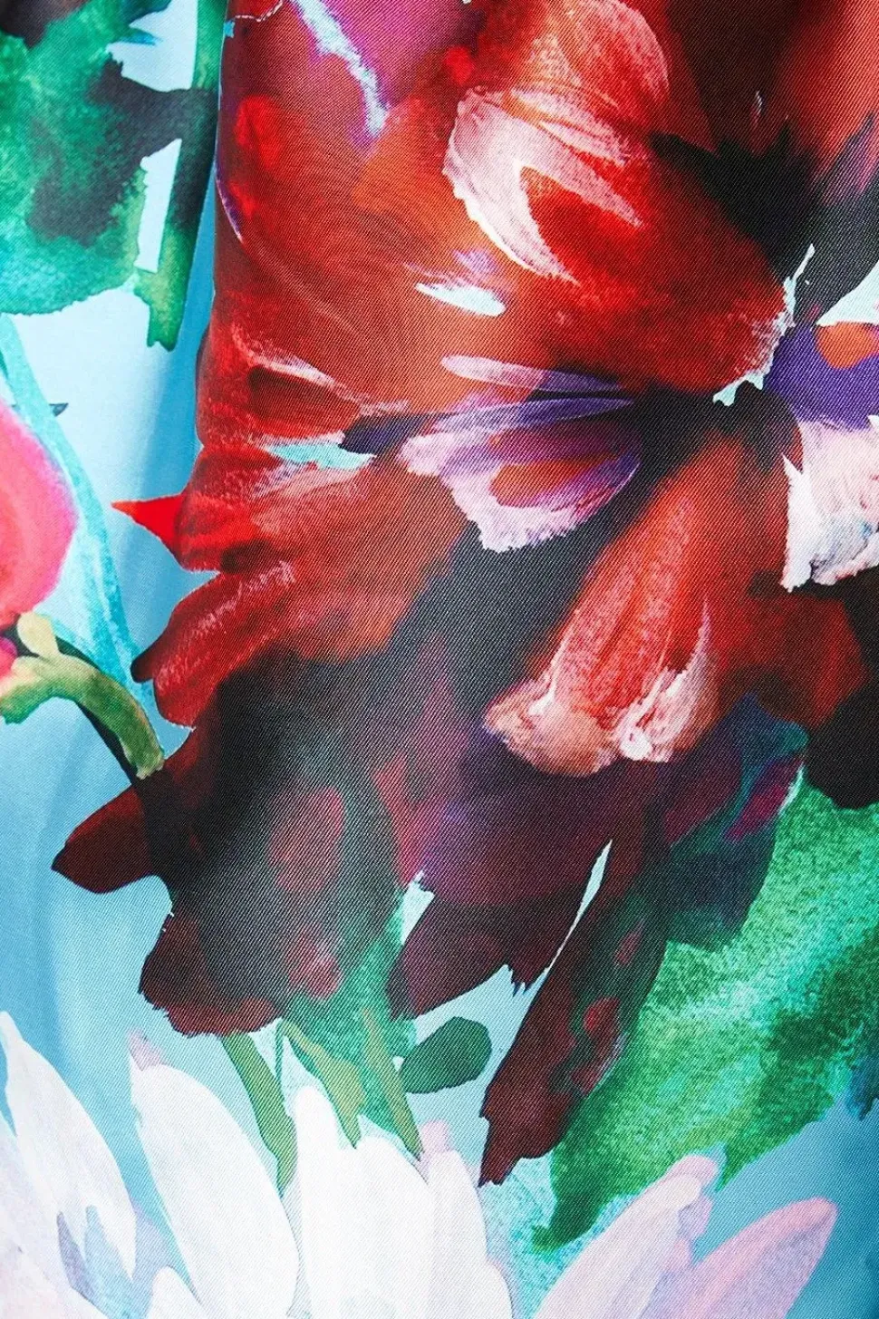 Floral Print Full Midi Skirt