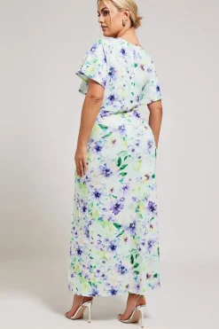 Floral Print Gathered Dress