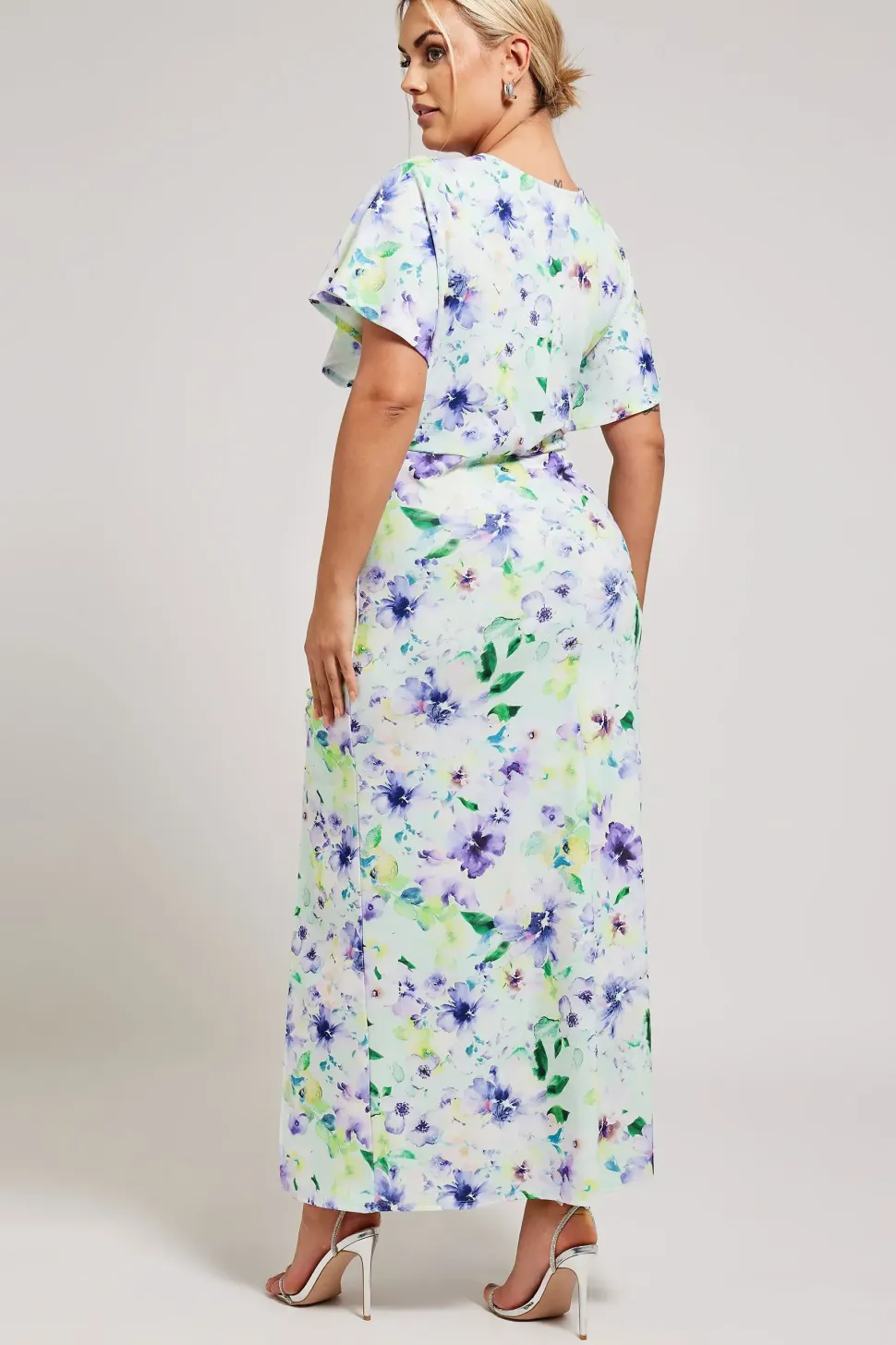 Floral Print Gathered Dress