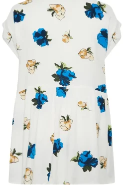 Floral Print Peplum Blouse