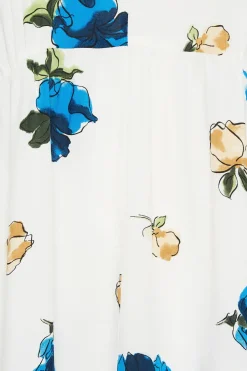 Floral Print Peplum Blouse