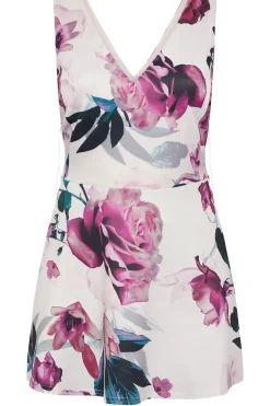 Floral Print Peplum Top