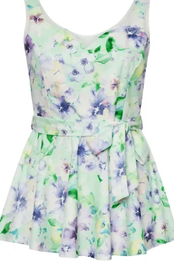 Floral Print Peplum Top