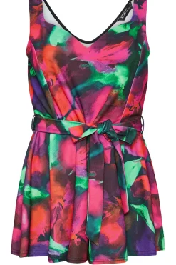Floral Print Peplum Top