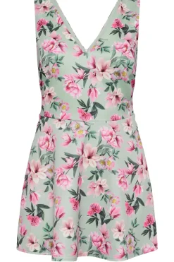 Floral Print Peplum Top