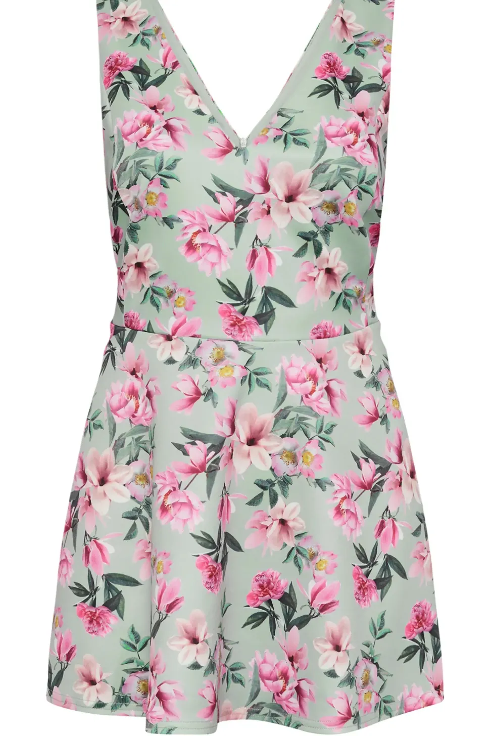 Floral Print Peplum Top