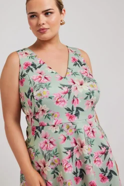 Floral Print Peplum Top