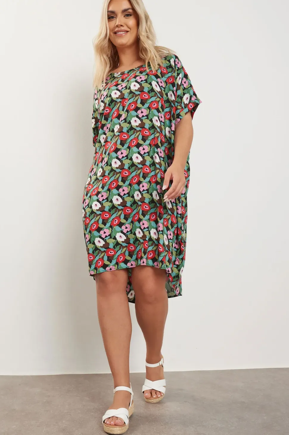 Floral Print Shift Dress