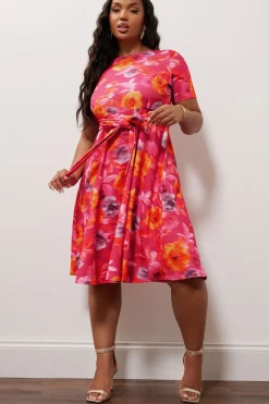 Floral Print Skater Dress