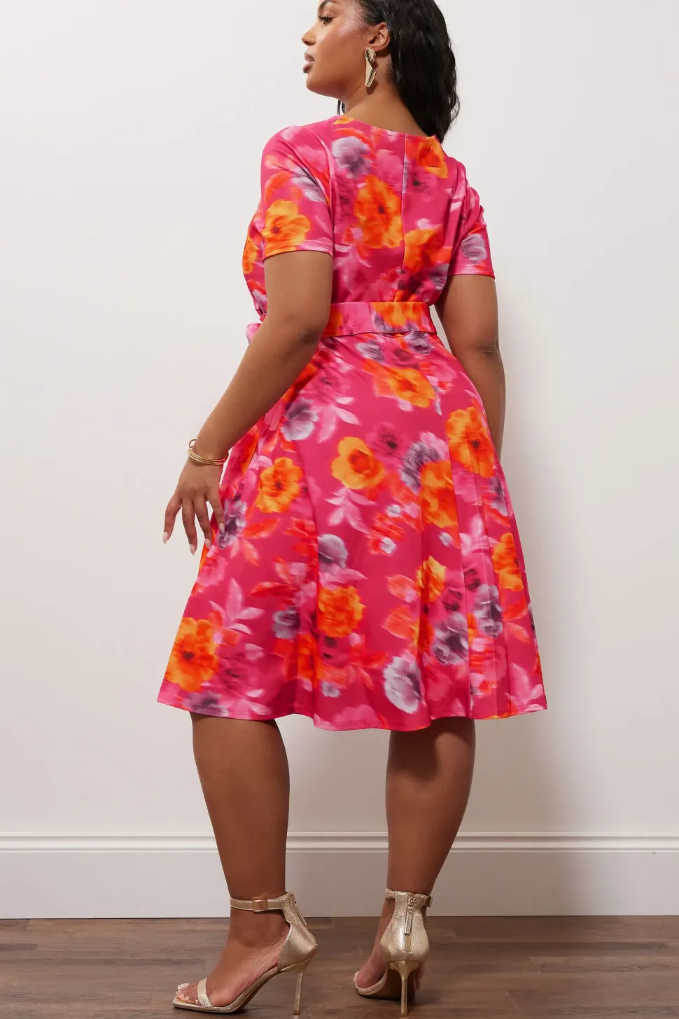 Floral Print Skater Dress