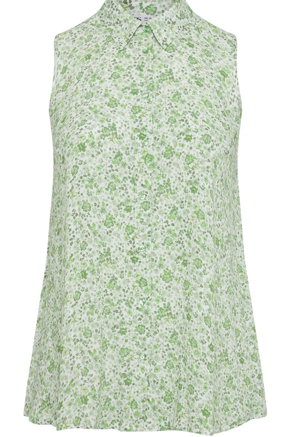 Floral Print Sleeveless Blouse