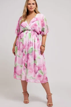 Floral Print Wrap Dress