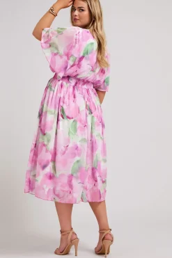 Floral Print Wrap Dress