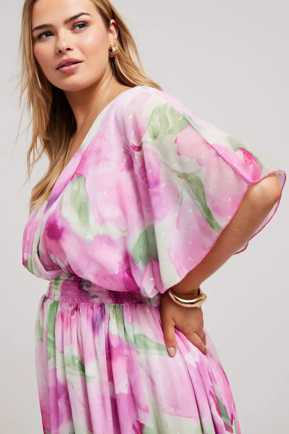 Floral Print Wrap Dress