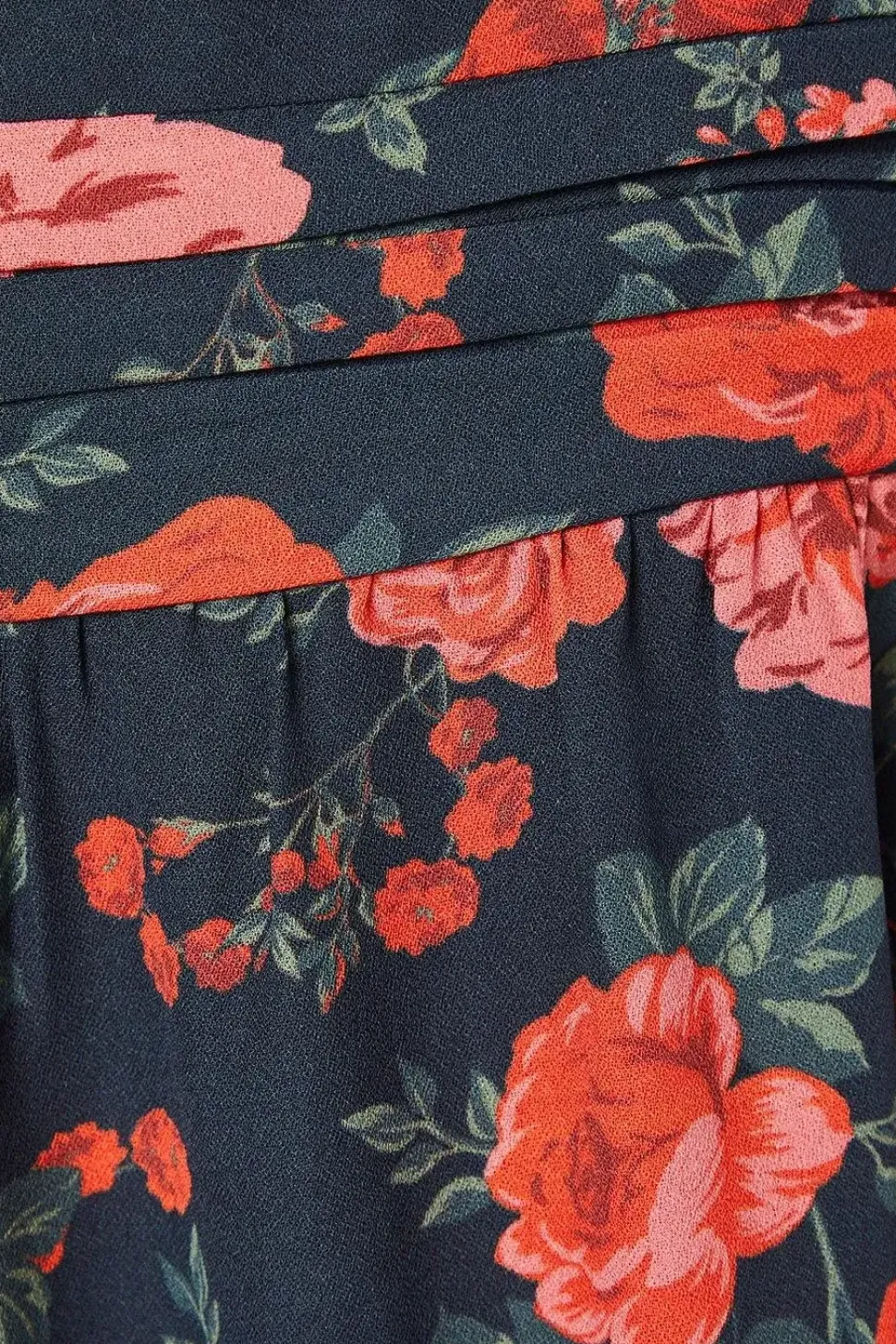Floral Ruffle Hem Mini Dress