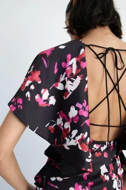 Floral Ruffle Midi Dress