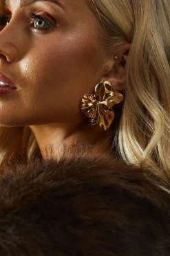 Floral Shaped Stud Earrings