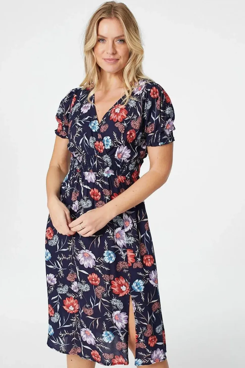 Floral Short Sleeve Dress