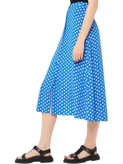 Floral Sunburst Skirt-Polka Dot