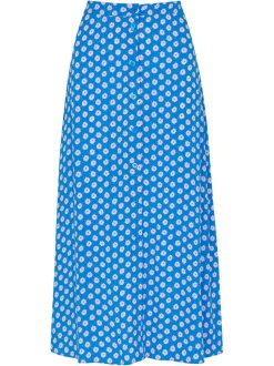 Floral Sunburst Skirt-Polka Dot
