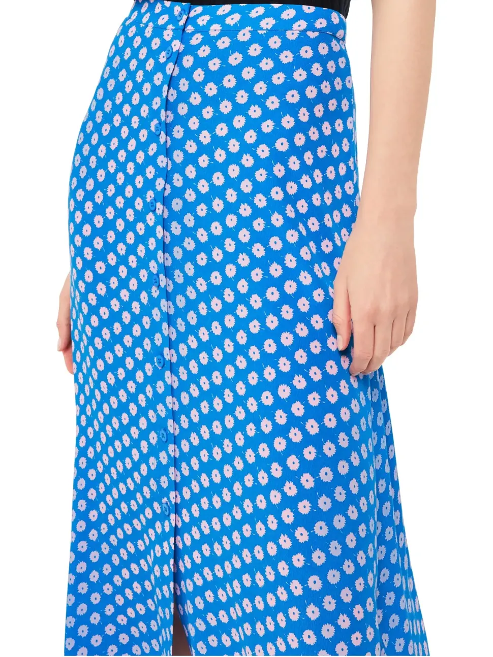 Floral Sunburst Skirt-Polka Dot