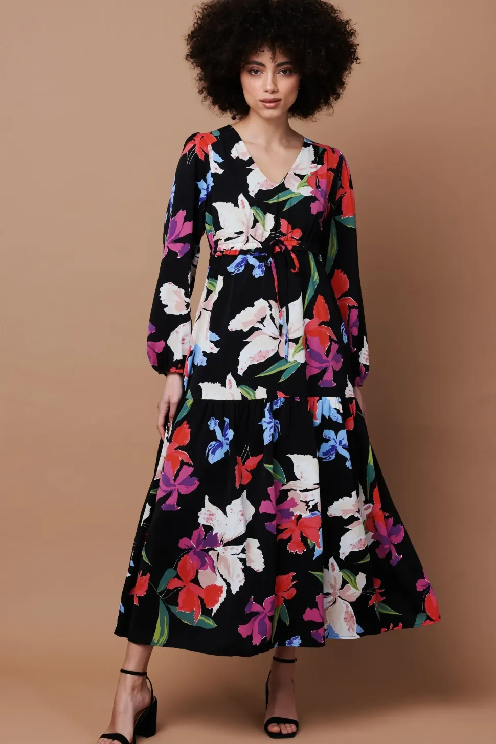 Floral Tiered Maxi Dress