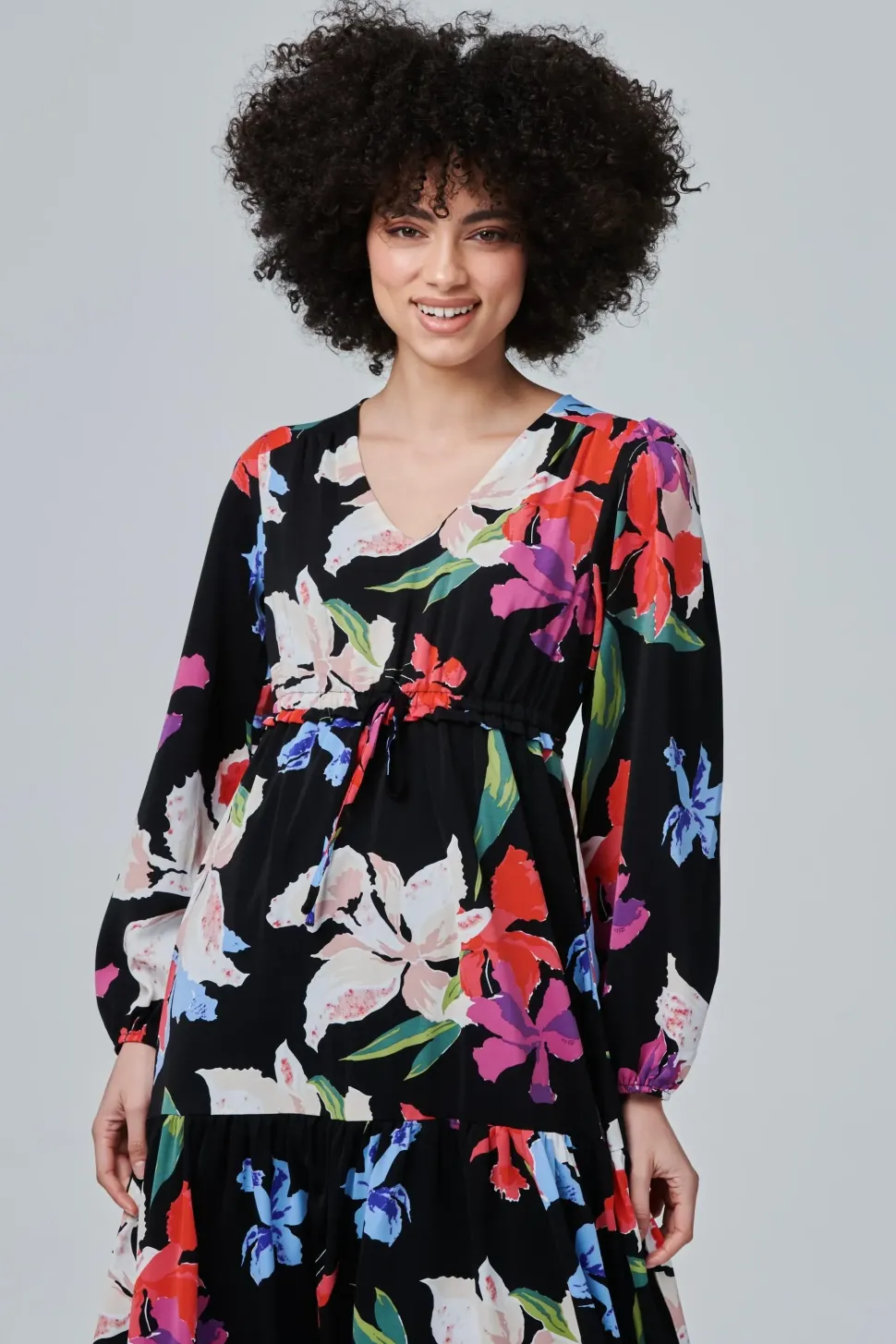 Floral Tiered Maxi Dress