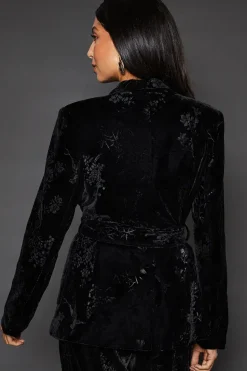 Floral Velvet Blazer