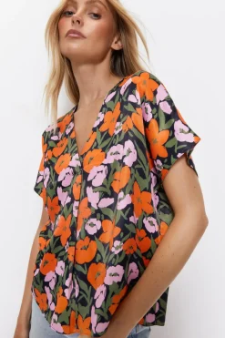 Floral V Neck Tunic